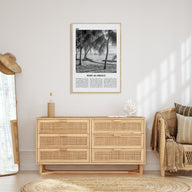 Port-au-Prince Travel B&W Poster