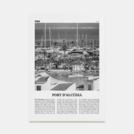 Port d'Alcúdia Travel B&W Poster