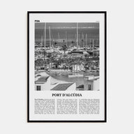 Port d'Alcúdia Travel B&W Poster