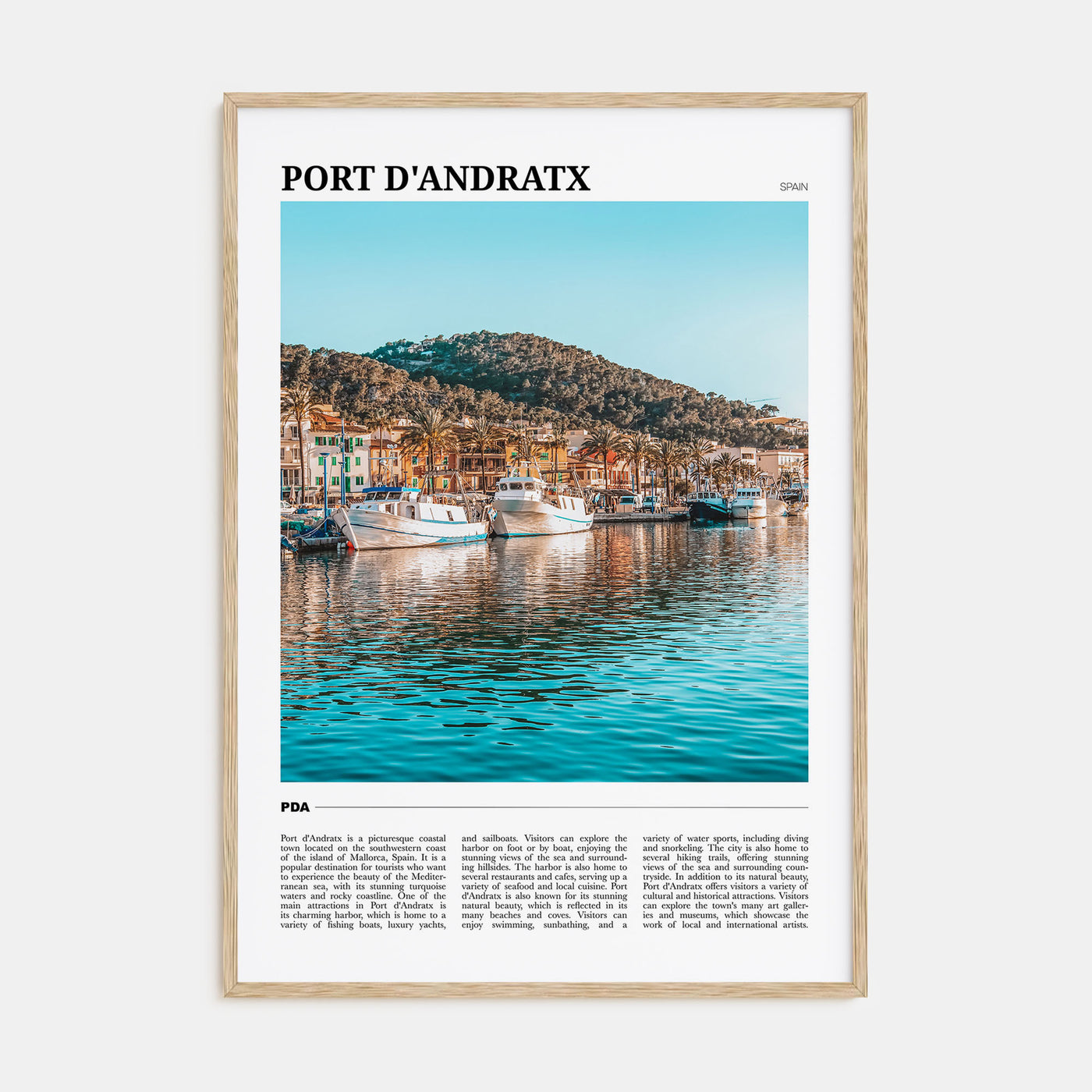 Port d'Andratx Travel Color Poster