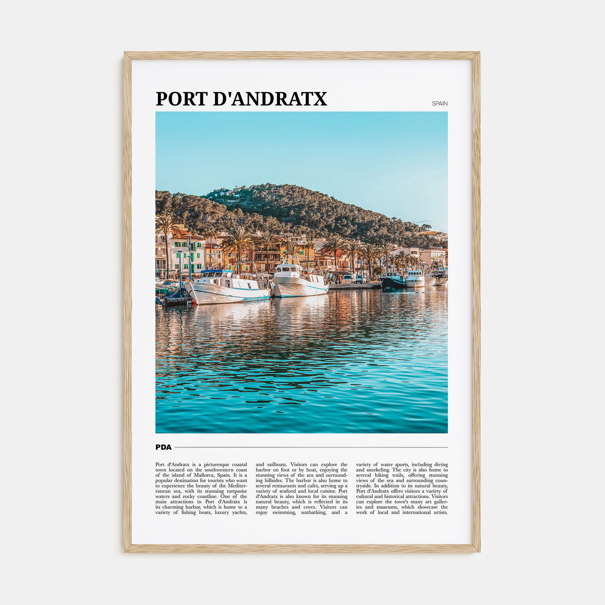 Port d'Andratx Travel Color Poster
