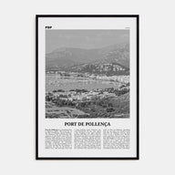 Port de Pollença Travel B&W Poster