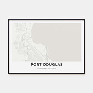 Port Douglas Map Landscape Poster