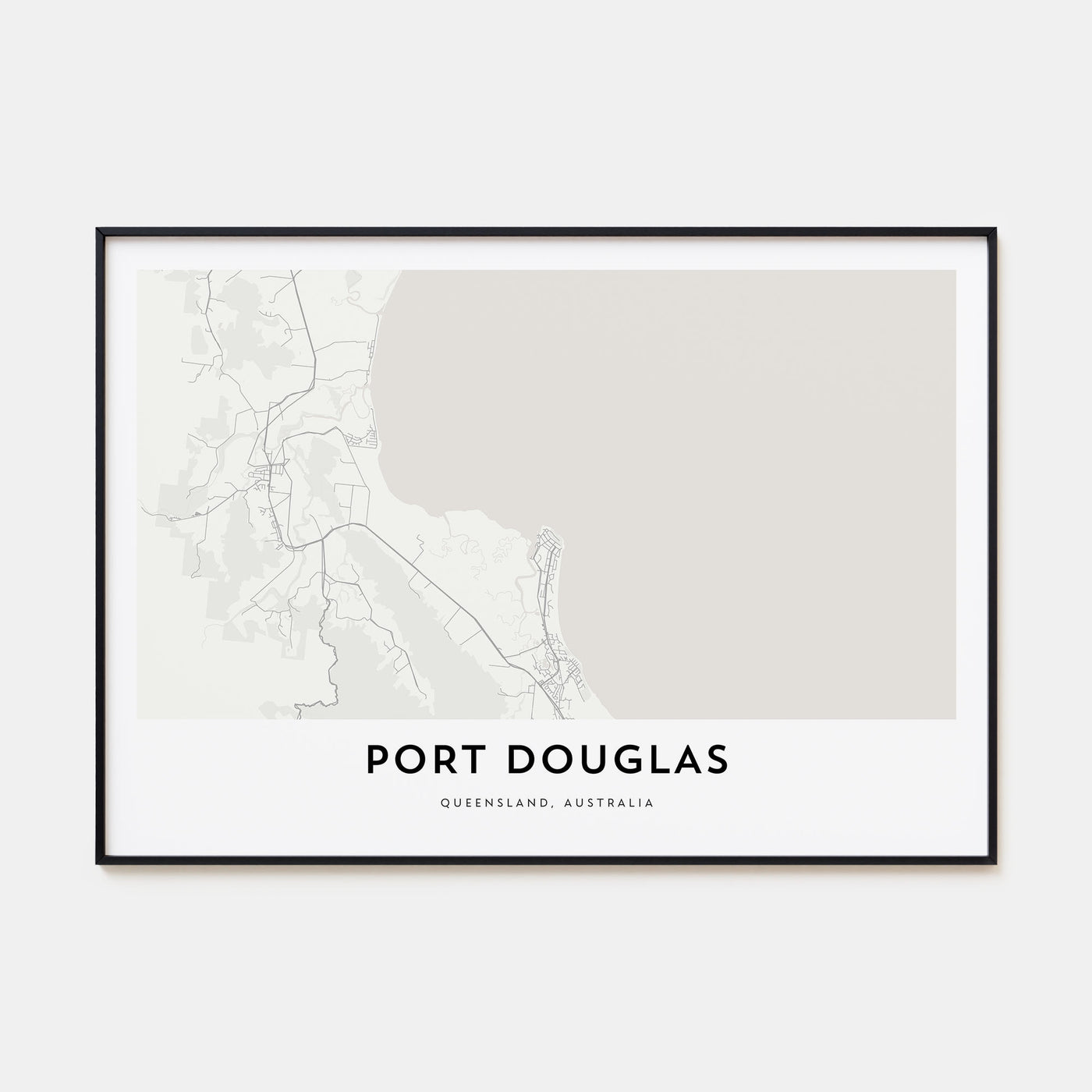 Port Douglas Map Landscape Poster