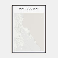 Port Douglas Map Portrait Poster