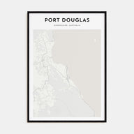 Port Douglas Map Portrait Poster