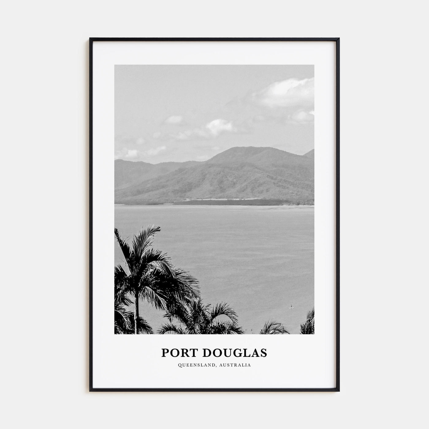 Port Douglas Portrait B&W Poster