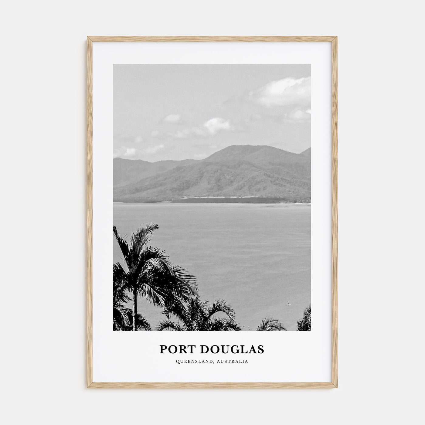 Port Douglas Portrait B&W Poster
