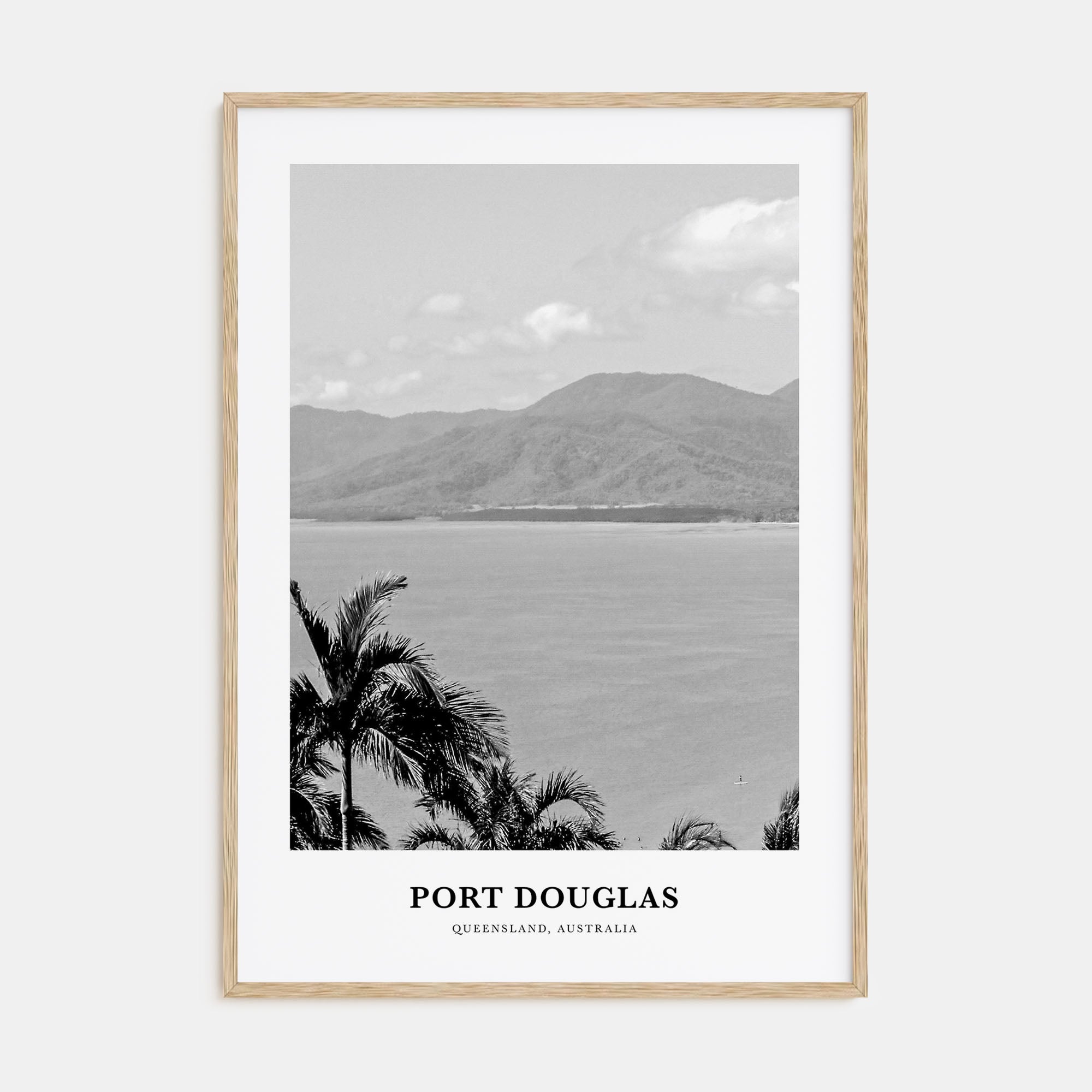 Port Douglas Portrait B&W Poster