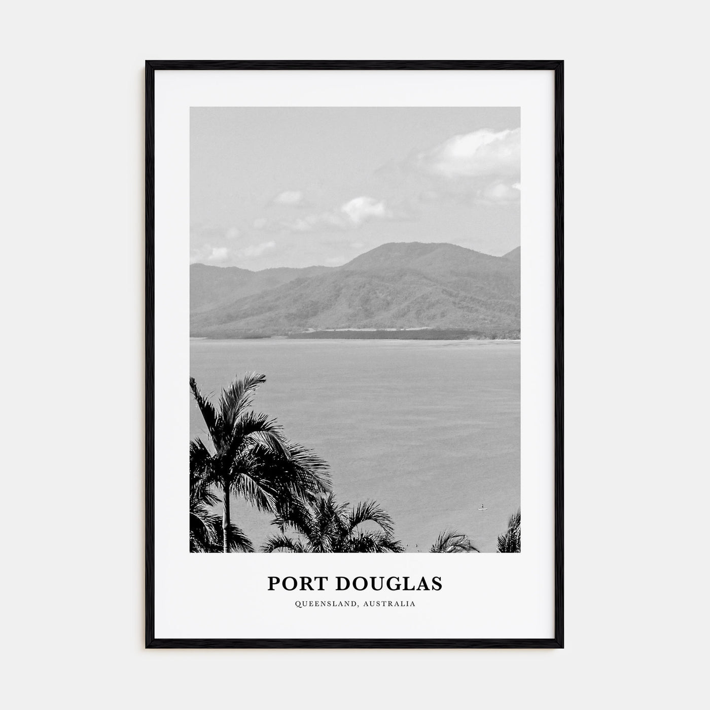 Port Douglas Portrait B&W Poster
