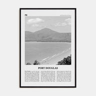 Port Douglas Travel B&W Poster