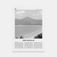 Port Douglas Travel B&W Poster