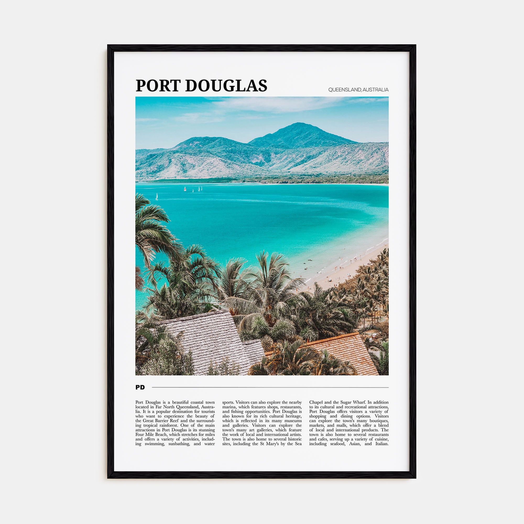 Port Douglas Travel Color Poster