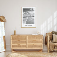 Port Elizabeth Portrait B&W Poster