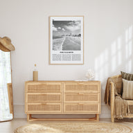 Port Elizabeth Travel B&W Poster