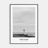 Port Fairy Portrait B&W Poster
