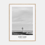Port Fairy Portrait B&W Poster