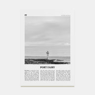 Port Fairy Travel B&W Poster