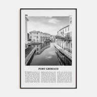Port Grimaud Travel B&W Poster