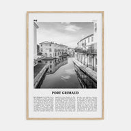 Port Grimaud Travel B&W Poster