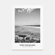 Port Macquarie Portrait B&W Poster
