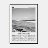 Port Macquarie Travel B&W Poster
