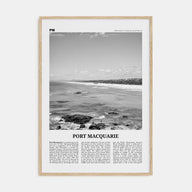 Port Macquarie Travel B&W Poster