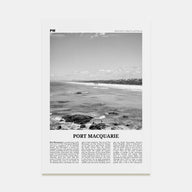 Port Macquarie Travel B&W Poster