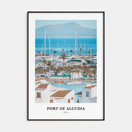 Port of Alcudia Portrait Color Poster
