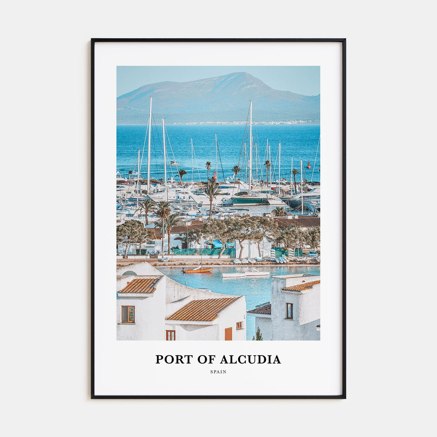 Port of Alcudia Portrait Color Poster