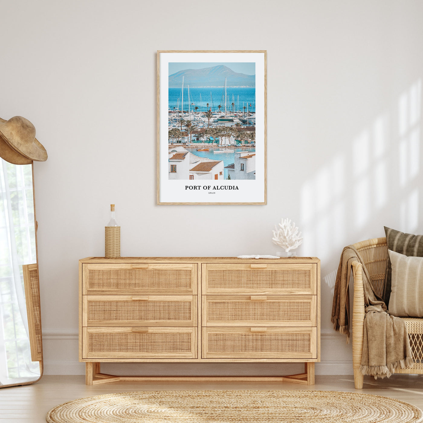 Port of Alcudia Portrait Color Poster