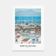 Port of Alcudia Portrait Color Poster