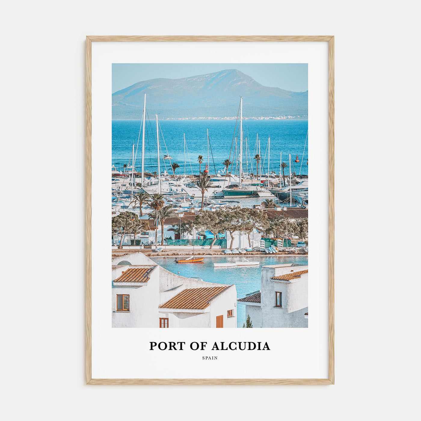 Port of Alcudia Portrait Color Poster