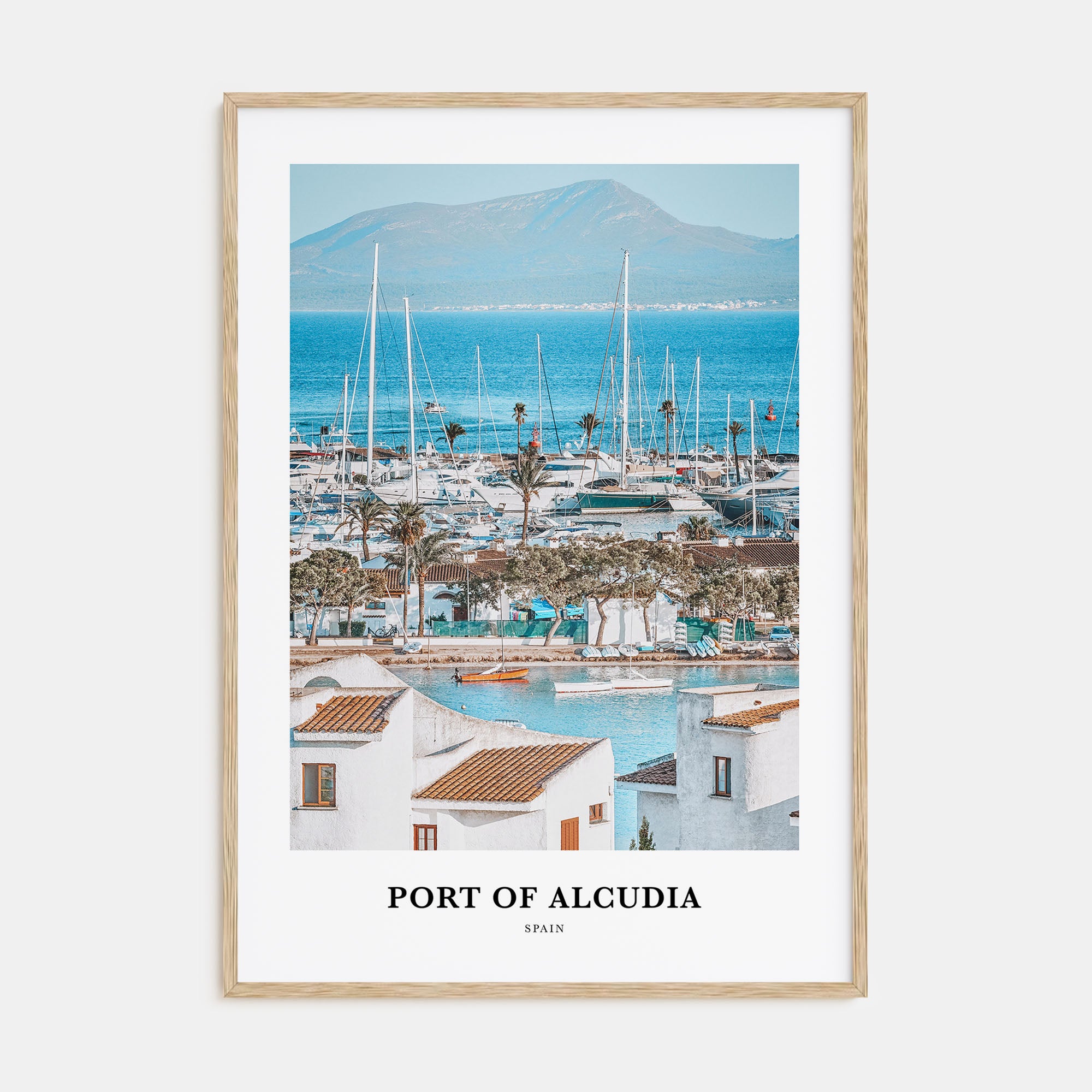 Port of Alcudia Portrait Color Poster