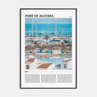 Port of Alcudia Travel Color Poster