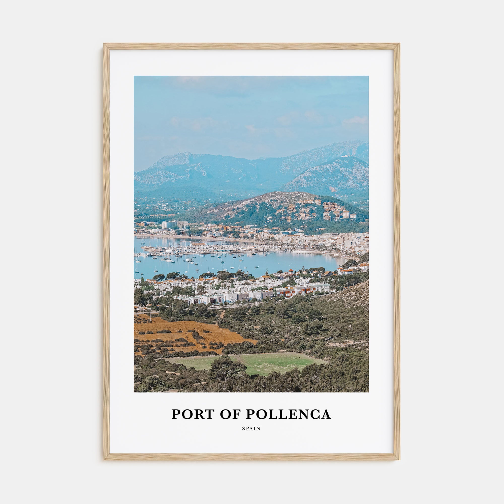 Port of Pollenca Portrait Color Poster