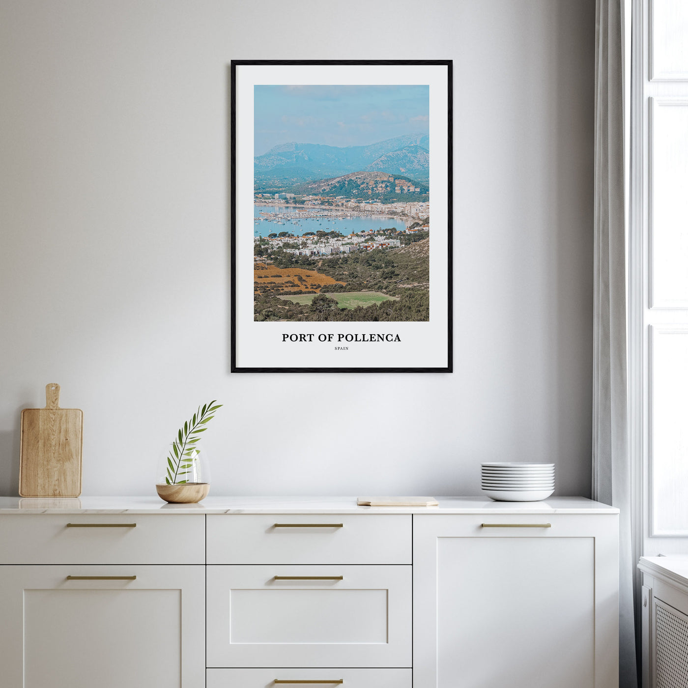 Port of Pollenca Portrait Color Poster