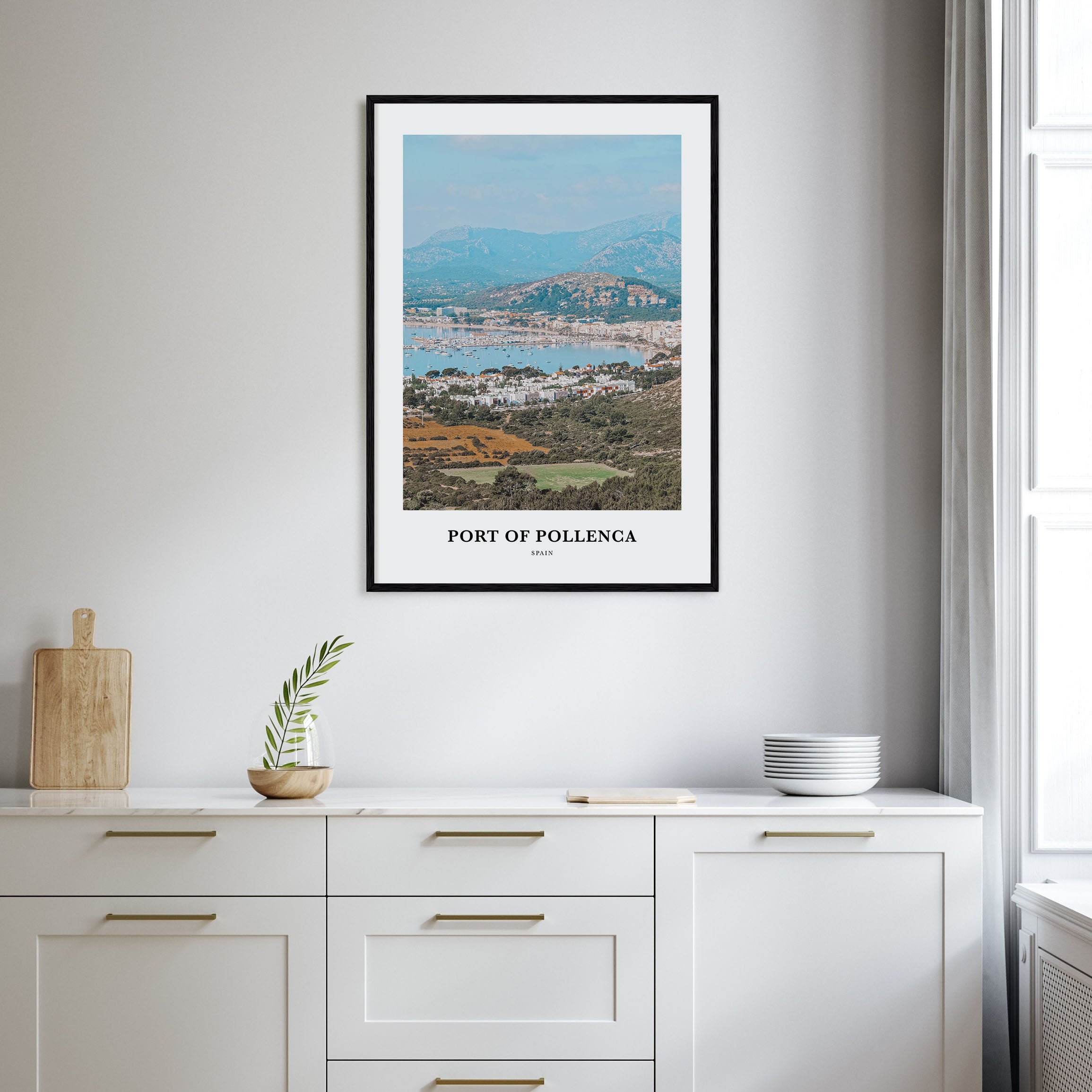 Port of Pollenca Portrait Color Poster