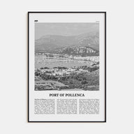 Port of Pollenca Travel B&W Poster