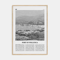 Port of Pollenca Travel B&W Poster