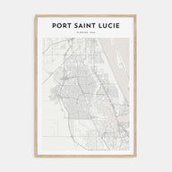 Port St. Lucie Map Portrait Poster