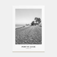 Port St. Lucie Portrait B&W Poster