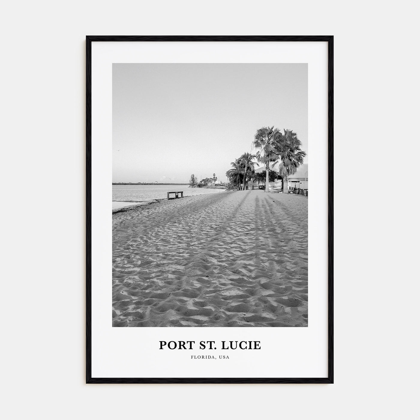 Port St. Lucie Portrait B&W Poster