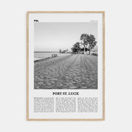 Port St. Lucie Travel B&W Poster