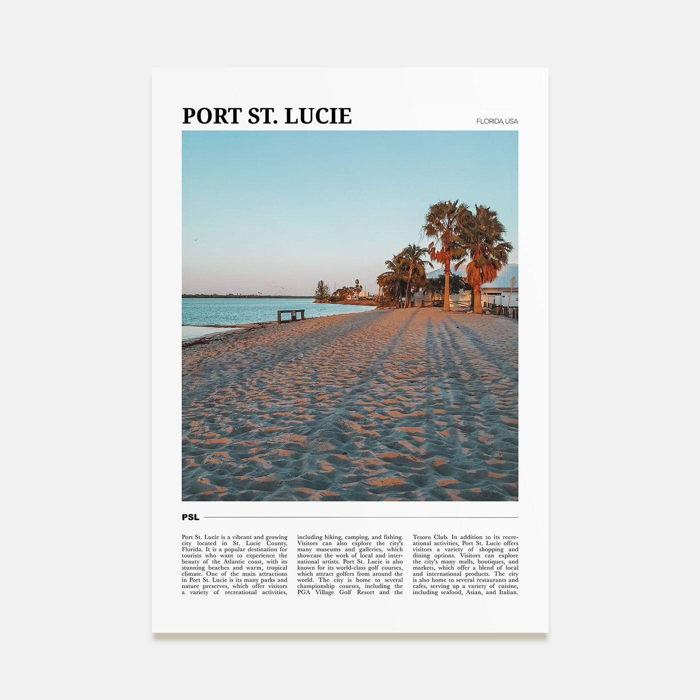 Port St. Lucie Travel Color Poster
