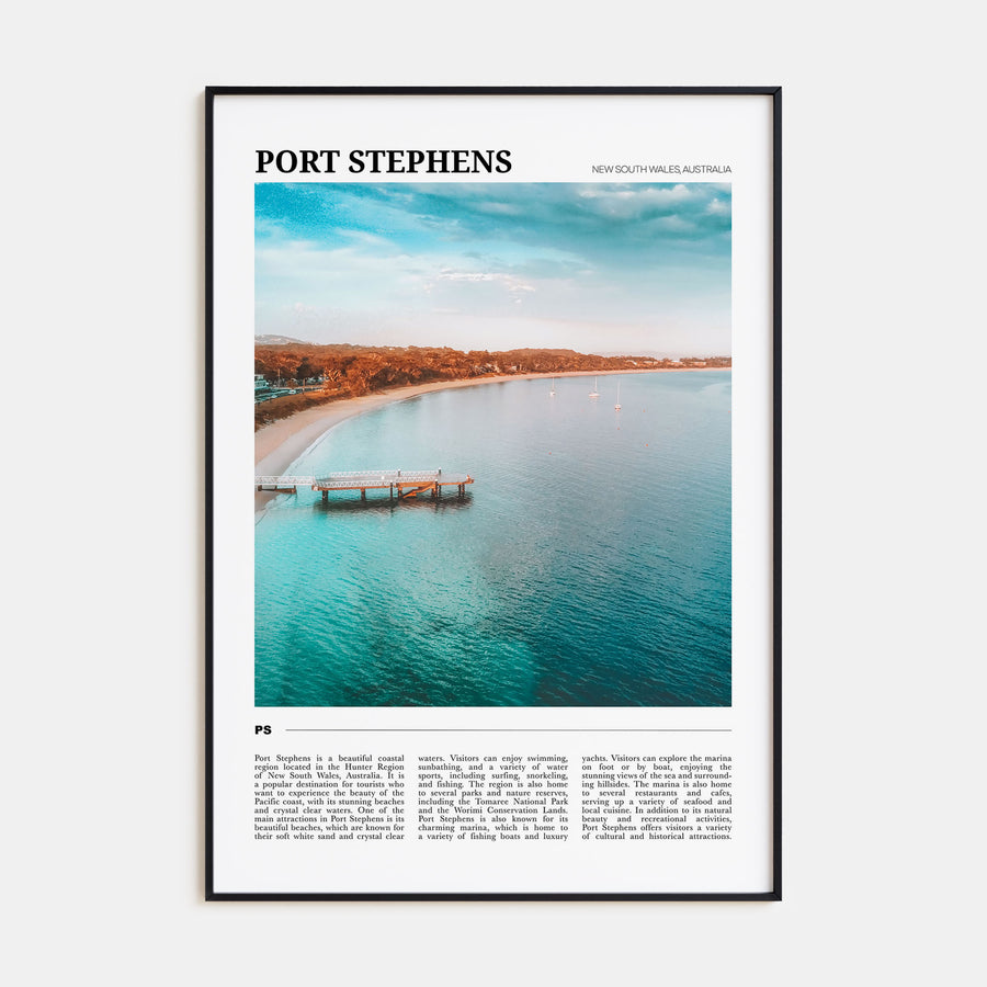 Port Stephens Travel Color Poster
