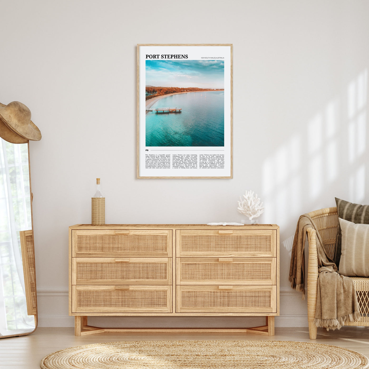 Port Stephens Travel Color Poster