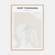 Port Townsend Map Portrait Poster