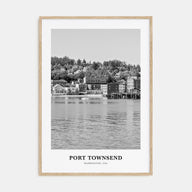 Port Townsend Portrait B&W Poster