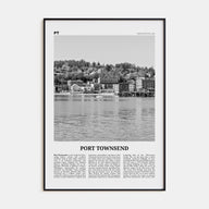 Port Townsend Travel B&W Poster
